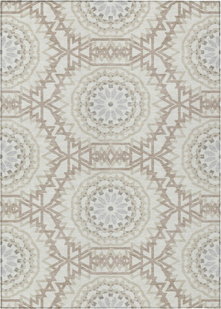 Piper Looms Chantille Circles ACN619 Ivory Area Rug