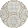 Piper Looms Chantille Circles ACN619 Ivory Area Rug