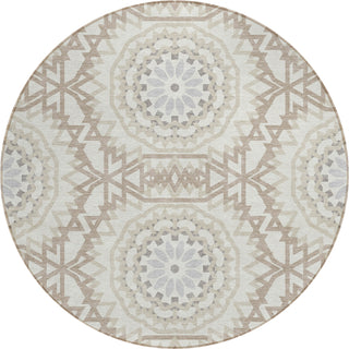 Piper Looms Chantille Circles ACN619 Ivory Area Rug