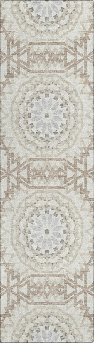 Piper Looms Chantille Circles ACN619 Ivory Area Rug