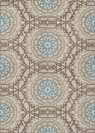 Piper Looms Chantille Circles ACN619 Khaki Area Rug