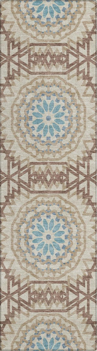 Piper Looms Chantille Circles ACN619 Khaki Area Rug