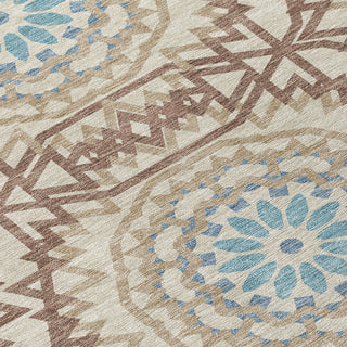 Piper Looms Chantille Circles ACN619 Khaki Area Rug