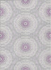 Piper Looms Chantille Circles ACN619 Lilac Area Rug