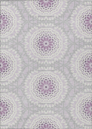 Piper Looms Chantille Circles ACN619 Lilac Area Rug