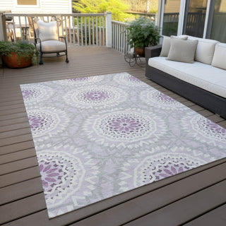 Piper Looms Chantille Circles ACN619 Lilac Area Rug