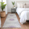 Piper Looms Chantille Circles ACN619 Lilac Area Rug