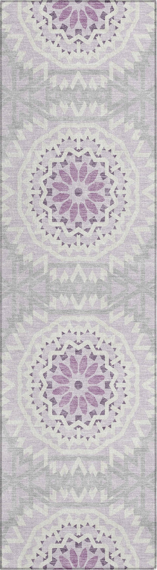 Piper Looms Chantille Circles ACN619 Lilac Area Rug