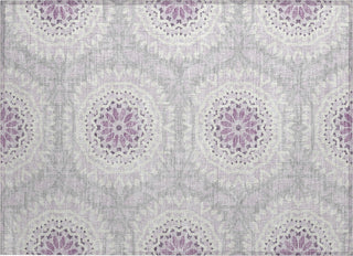 Piper Looms Chantille Circles ACN619 Lilac Area Rug