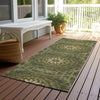 Piper Looms Chantille Circles ACN619 Olive Area Rug