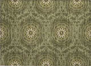 Piper Looms Chantille Circles ACN619 Olive Area Rug