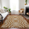 Piper Looms Chantille Circles ACN619 Paprika Area Rug