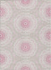 Piper Looms Chantille Circles ACN619 Pink Area Rug