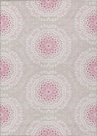 Piper Looms Chantille Circles ACN619 Pink Area Rug