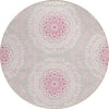 Piper Looms Chantille Circles ACN619 Pink Area Rug