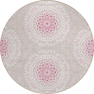 Piper Looms Chantille Circles ACN619 Pink Area Rug