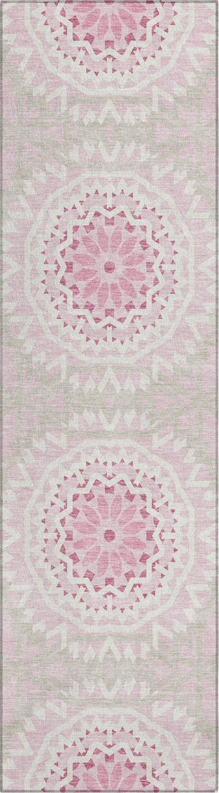 Piper Looms Chantille Circles ACN619 Pink Area Rug