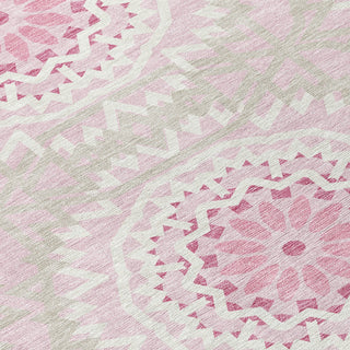 Piper Looms Chantille Circles ACN619 Pink Area Rug