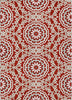 Piper Looms Chantille Circles ACN619 Red Area Rug