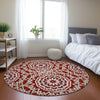 Piper Looms Chantille Circles ACN619 Red Area Rug