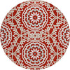 Piper Looms Chantille Circles ACN619 Red Area Rug