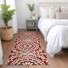 Piper Looms Chantille Circles ACN619 Red Area Rug