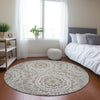 Piper Looms Chantille Circles ACN619 Taupe Area Rug