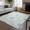 Piper Looms Chantille Circles ACN619 Teal Area Rug
