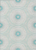 Piper Looms Chantille Circles ACN619 Teal Area Rug