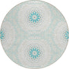 Piper Looms Chantille Circles ACN619 Teal Area Rug