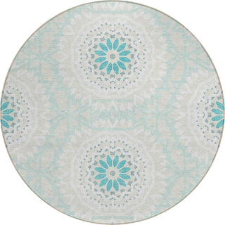 Piper Looms Chantille Circles ACN619 Teal Area Rug