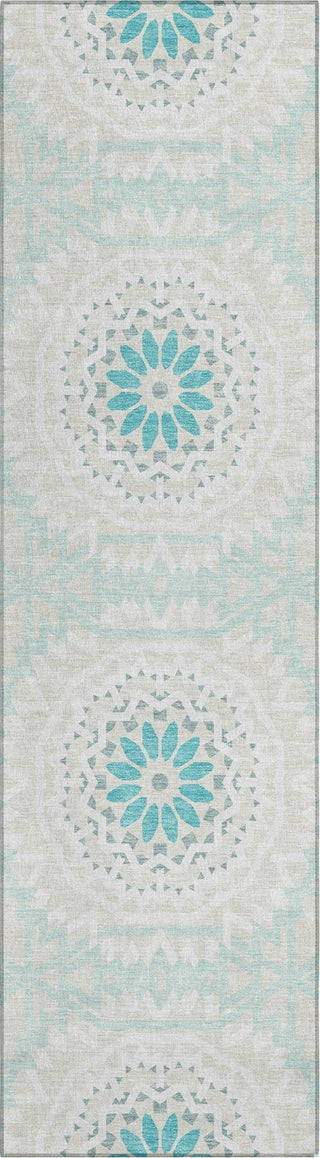 Piper Looms Chantille Circles ACN619 Teal Area Rug