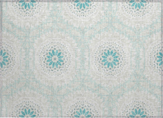 Piper Looms Chantille Circles ACN619 Teal Area Rug