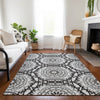 Piper Looms Chantille Circles ACN619 White Area Rug