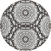Piper Looms Chantille Circles ACN619 White Area Rug