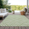 Piper Looms Chantille Squares ACN620 Aloe Area Rug