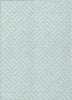 Piper Looms Chantille Squares ACN620 Aqua Area Rug