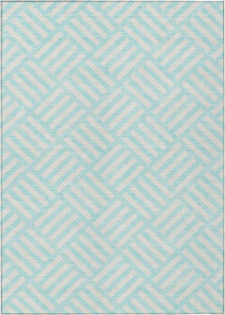 Piper Looms Chantille Squares ACN620 Aqua Area Rug