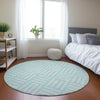 Piper Looms Chantille Squares ACN620 Aqua Area Rug