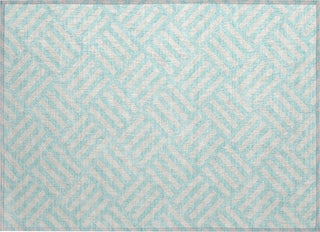 Piper Looms Chantille Squares ACN620 Aqua Area Rug