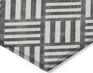 Piper Looms Chantille Squares ACN620 Black Area Rug