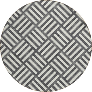 Piper Looms Chantille Squares ACN620 Black Area Rug