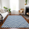 Piper Looms Chantille Squares ACN620 Blue Area Rug