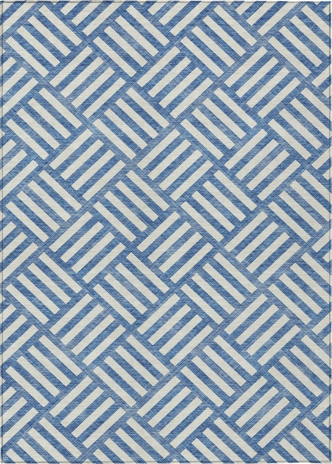 Piper Looms Chantille Squares ACN620 Blue Area Rug