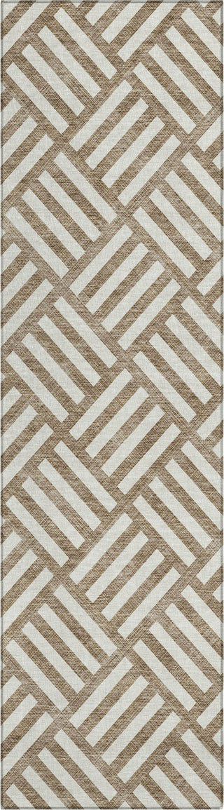 Piper Looms Chantille Squares ACN620 Brown Area Rug