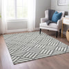 Piper Looms Chantille Squares ACN620 Charcoal Area Rug Lifestyle Image Feature