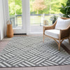 Piper Looms Chantille Squares ACN620 Charcoal Area Rug