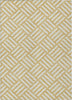 Piper Looms Chantille Squares ACN620 Gold Area Rug