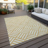 Piper Looms Chantille Squares ACN620 Gold Area Rug