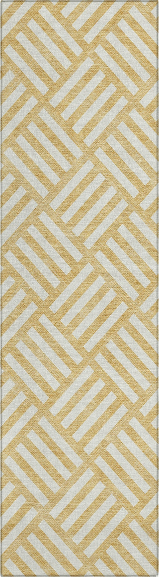 Piper Looms Chantille Squares ACN620 Gold Area Rug